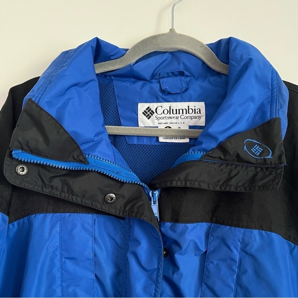 Vintage Columbia Sportswear Blue Black Outdoor Jacket Women’s Size Small - Picture 8 of 16